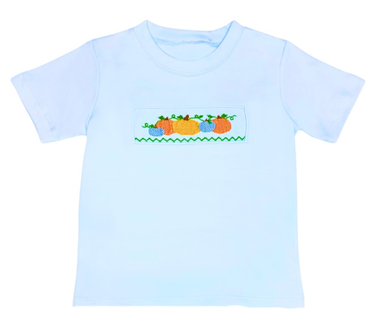 Boys Smocked Pumpkin Tee - Zuccini Kids