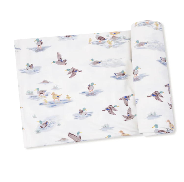 Migrating Mallards Swaddle Blanket - Angel Dear