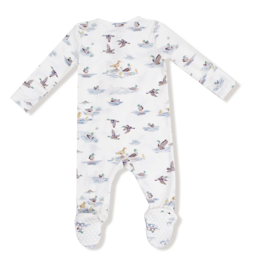 Migrating Mallards 2 Way Zipper Footie - Angel Dear