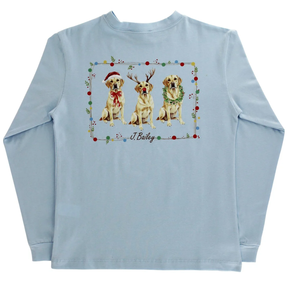 Christmas Labs L/S Tee - Bailey Boys