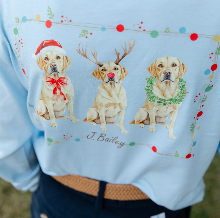 Christmas Labs L/S Tee - Bailey Boys