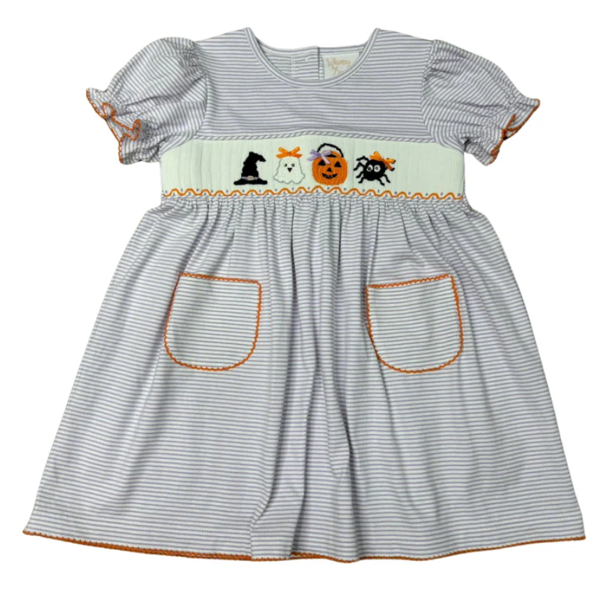 Halloween Tricks & Treats Lavender Dress - Whimsy Bay Kids