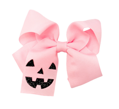 Jack-O-Lantern Hair Bow - Bits & Bows