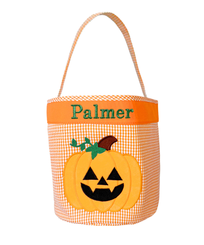 Jack-o-Lantern Halloween Pumpkin Tote - Bits & Bows