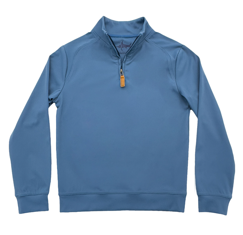 Performance Blue Quater Zip - Saltwater Boys