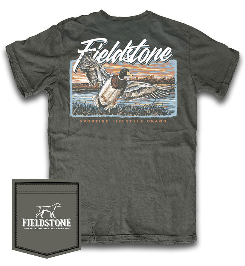Morning Mallard Flight T-Shirt - Fieldstone