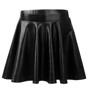 Black Metallic Skort - Lulu Bebe