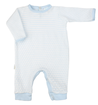 Paty Blue Knit Romper - Paty