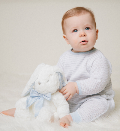 Paty Blue Knit Romper - Paty