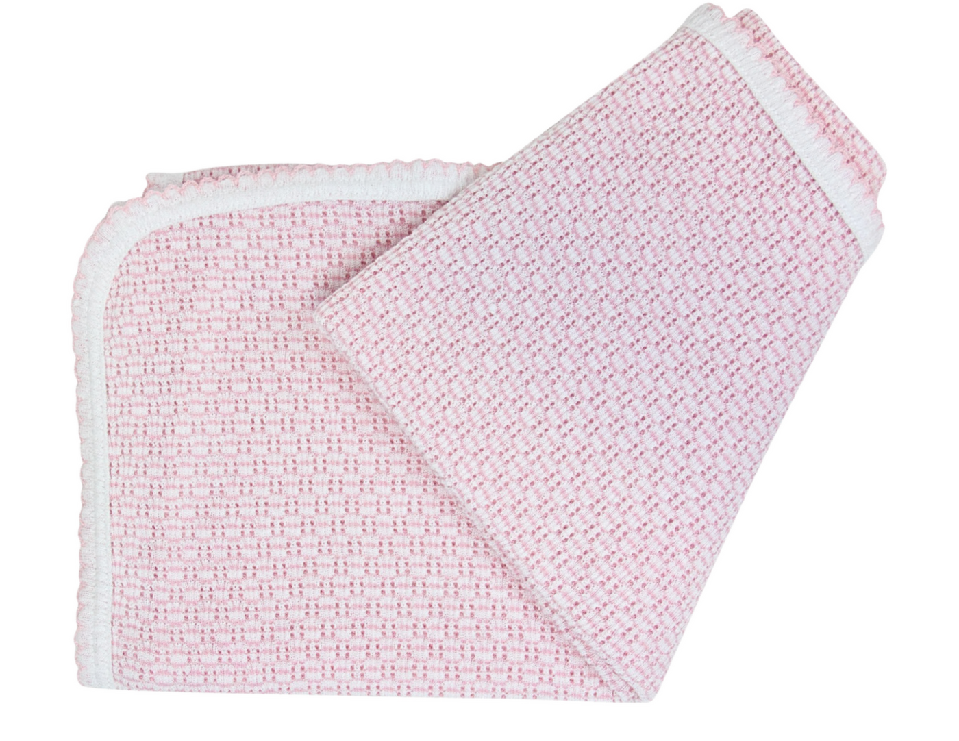 Paty Pink Knit Receiving/Swaddle Blanket