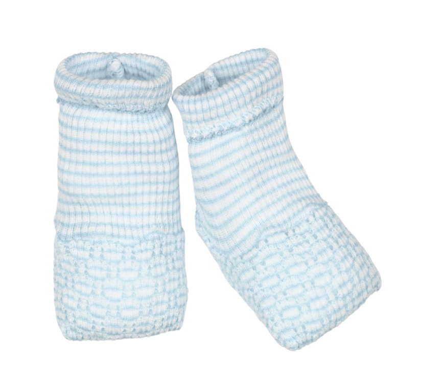 Paty Knit Blue Booties