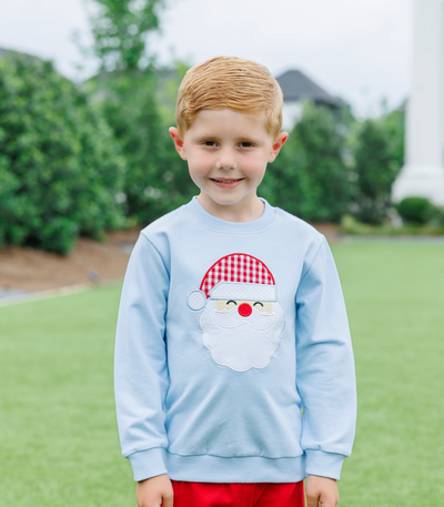 French Terry Santa Pullovers - Trotter Street Kids