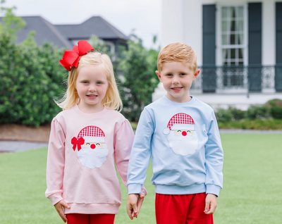 French Terry Santa Pullovers - Trotter Street Kids