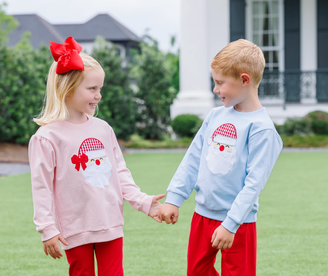 French Terry Santa Pullovers - Trotter Street Kids