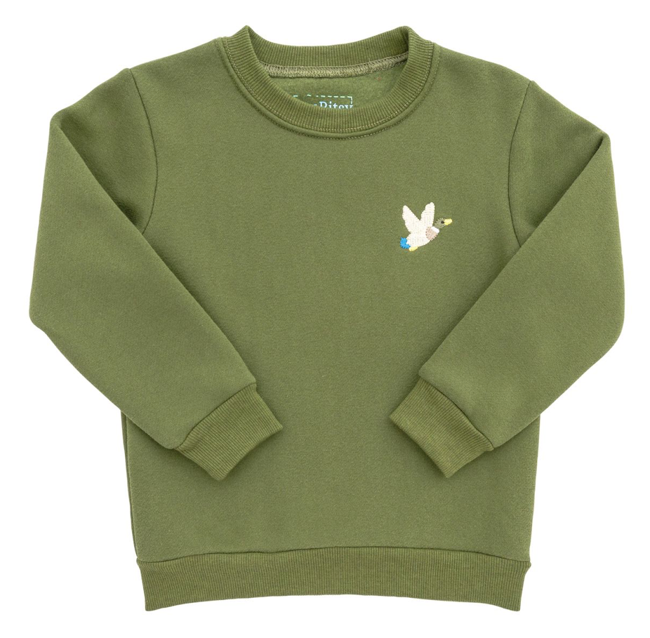 Boys Green Mallard Pullover - Itsy Bitsy
