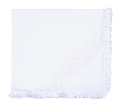 Smocked Cross Receiving Blanket - Magnolia Baby