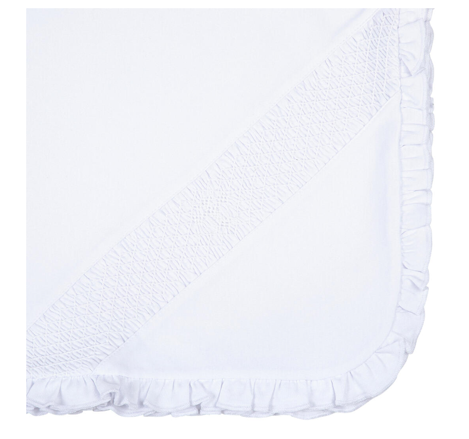 Smocked Cross Receiving Blanket - Magnolia Baby