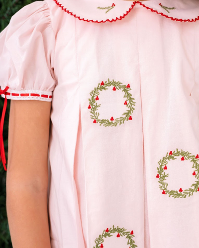 Pink Batiste Wreath Dress - Lullaby Set