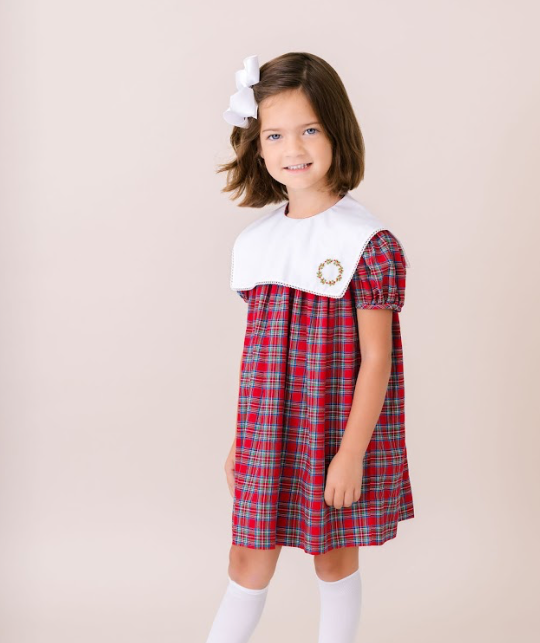 Christmas Dress in Woodstock Plaid - Lullaby Set
