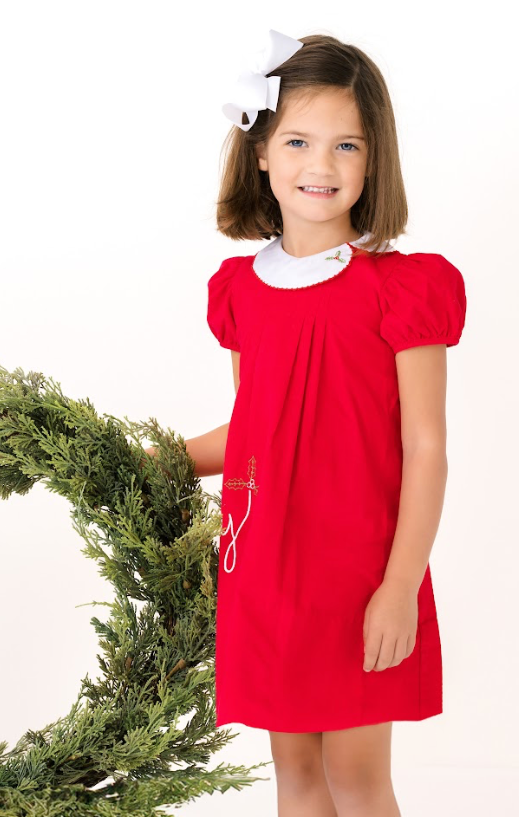 Red Corduroy Merry Dress - Lullaby Set