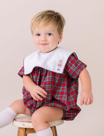 Boys Bubble in Woodstock Plaid - Lullaby Set
