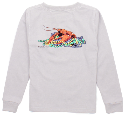 Boys Mardi Gras Crawfish Shirt - Properly Tied *PREORDER