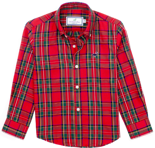 Yuletied Christmas Plaid Button Down - Properly Tied