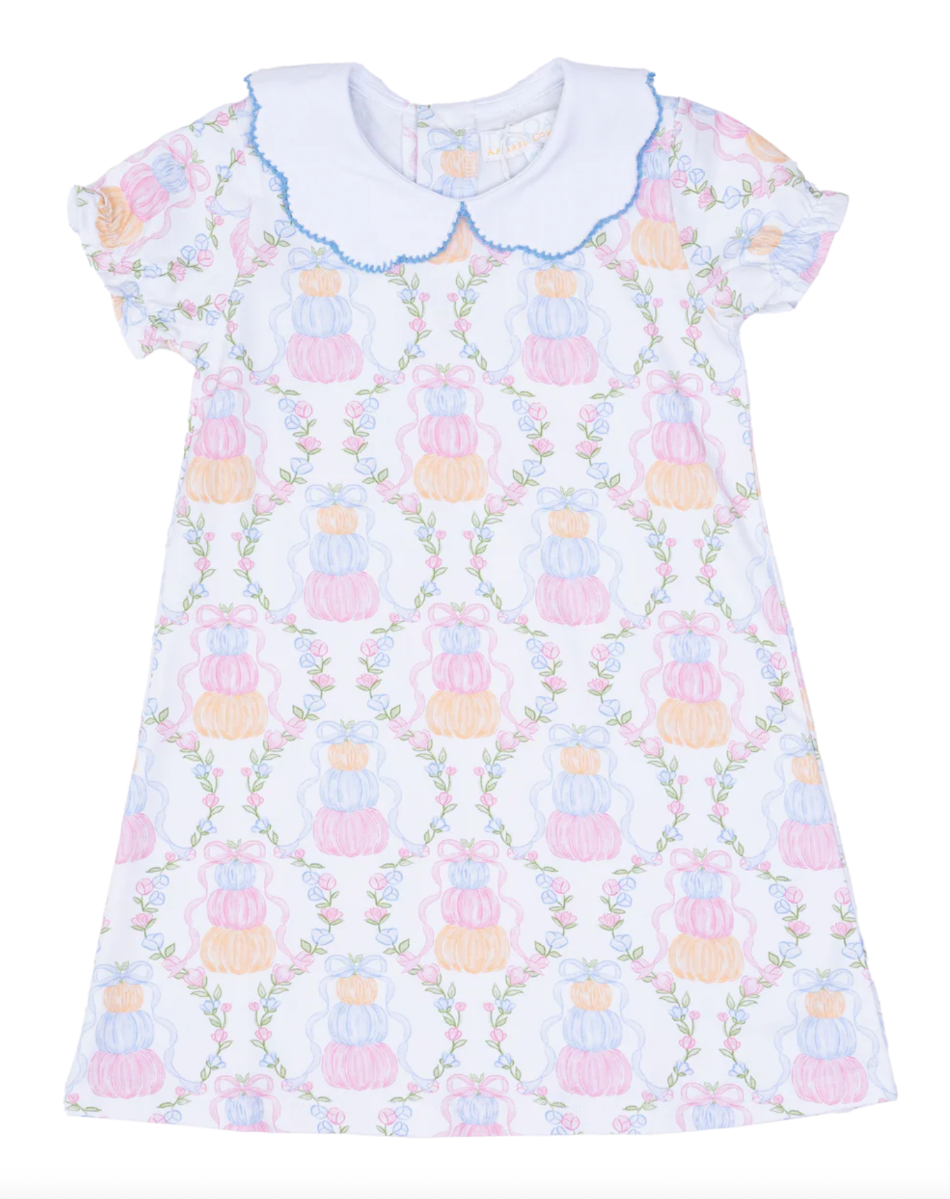 Pastel Pumpkins Trellis Dress - The Oaks Apparel