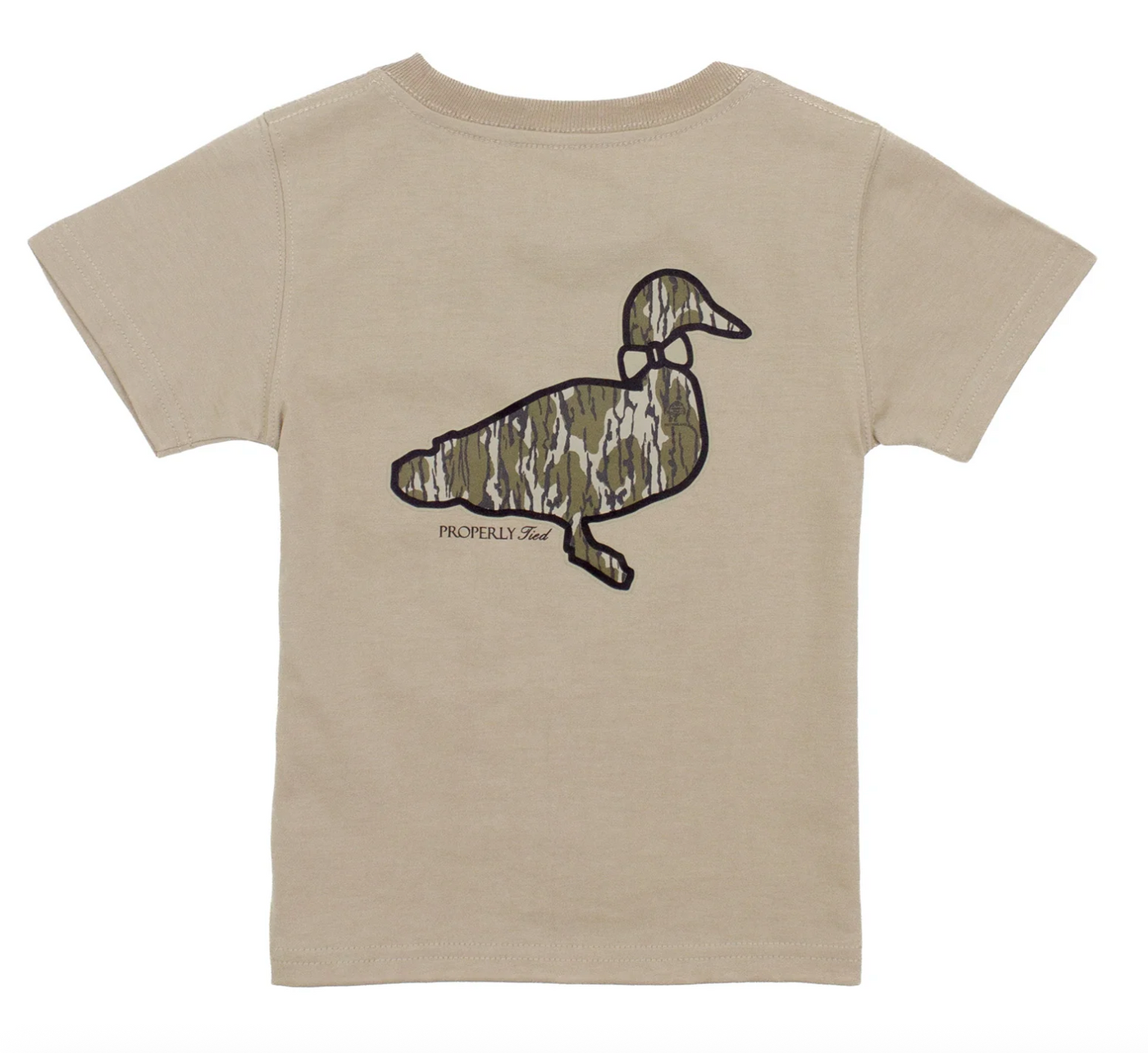Bottomland Camo Duck Tee - Properly Tied