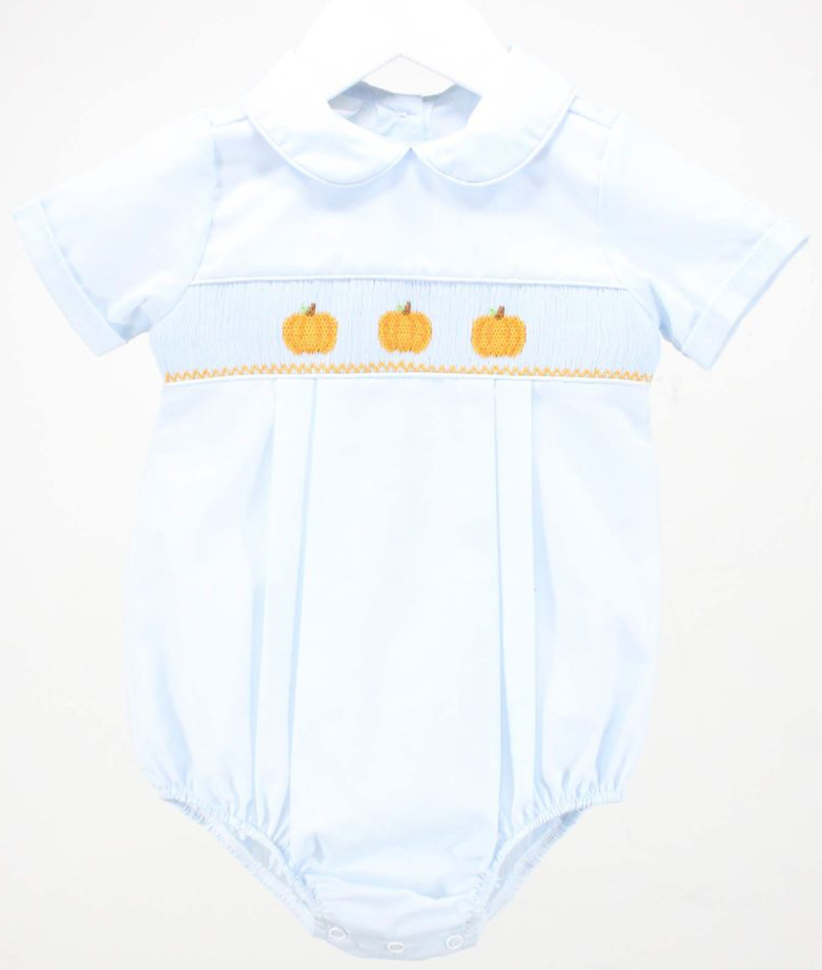 Boys Smocked Pumpkins Bubble - Baby Blessings