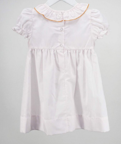 Smocked Pumpkins with Bow Dress - Baby Blessings
