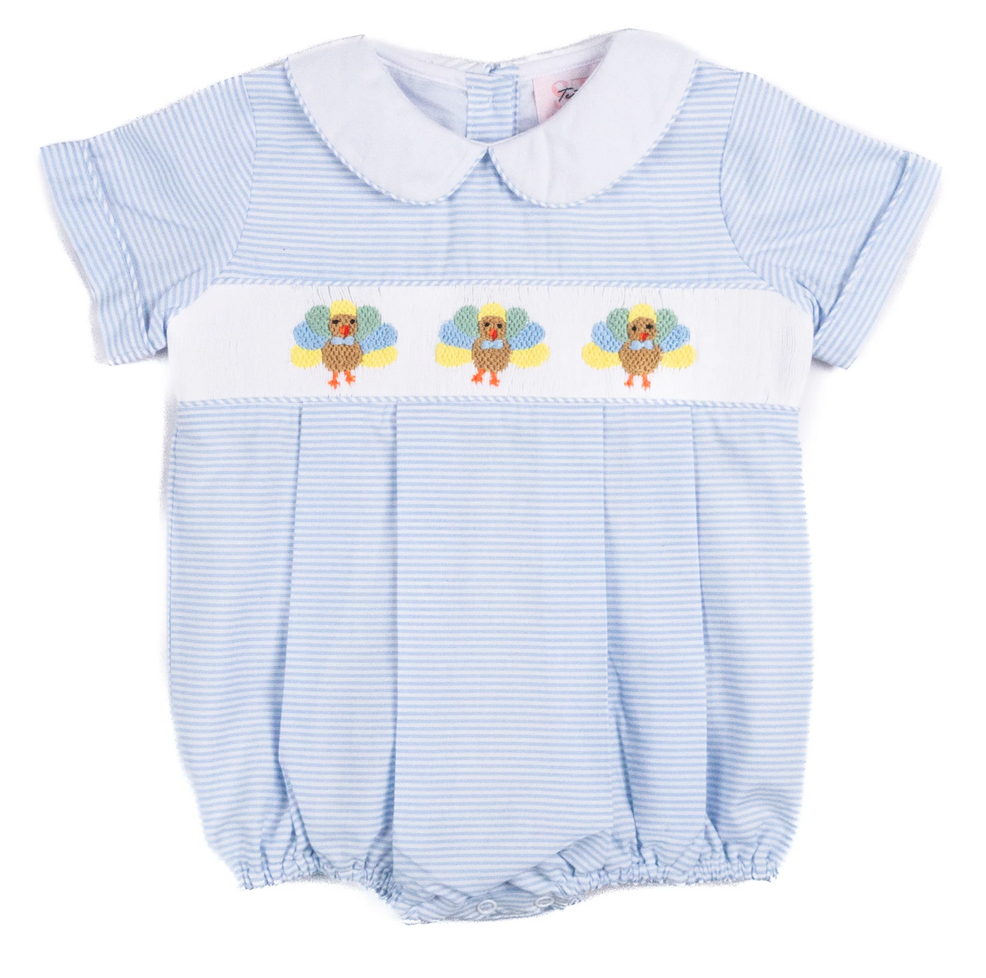 Smocked Turkey Boys Bubble - Teeta