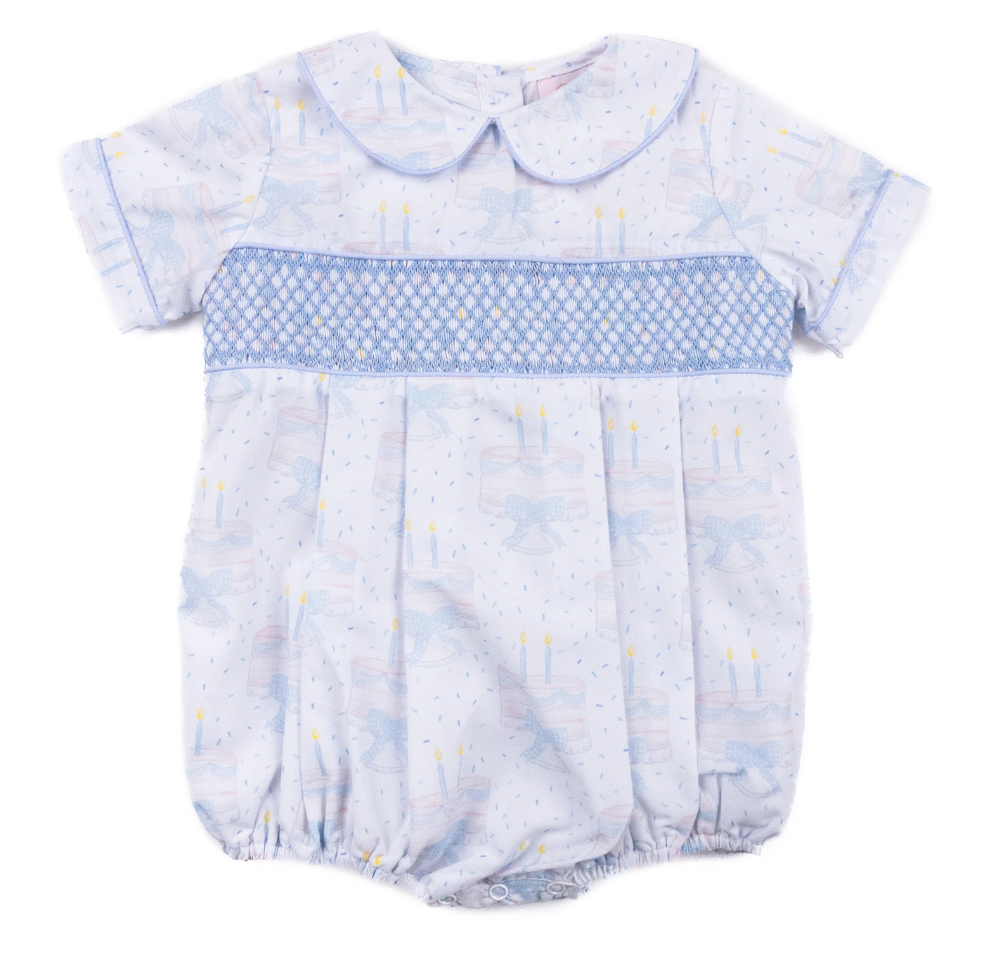 Boys Smocked Birthday Bubble - Teeta