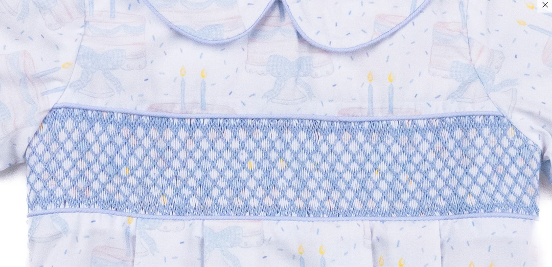 Boys Smocked Birthday Bubble - Teeta