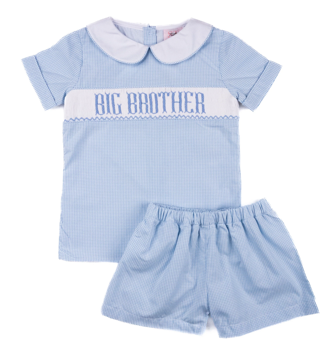 Smocked Big Brother Short Set - Teeta