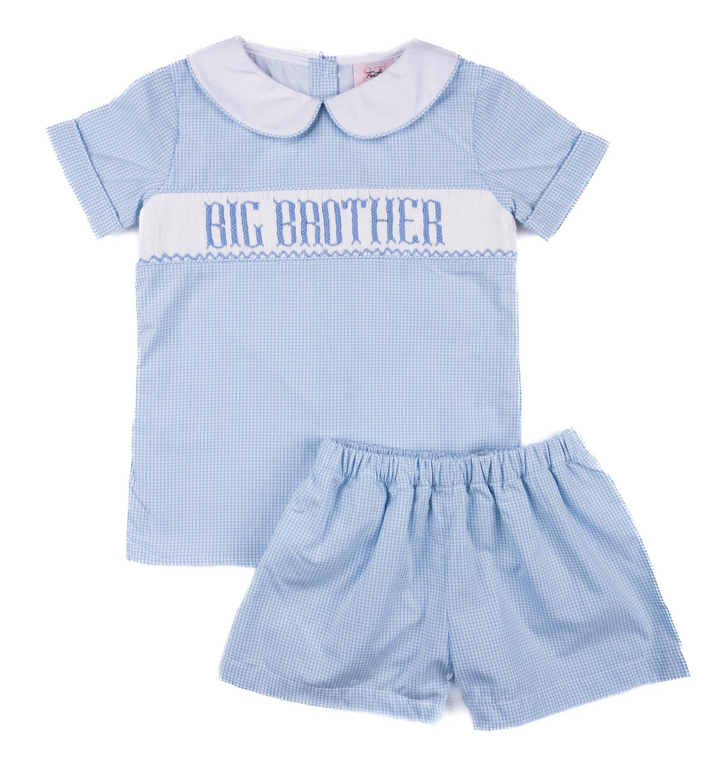 Smocked Big Brother Short Set - Teeta