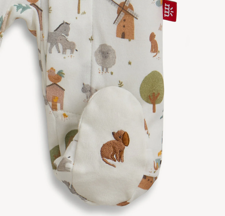 Farm Organic Cotton Preemie Footie - Magnetic Me
