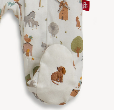 Farm Organic Cotton Preemie Footie - Magnetic Me