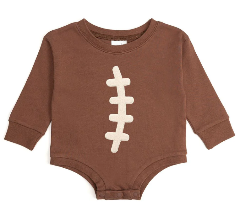 Football Patch Long Sleeve Bubble - Sweet Wink
