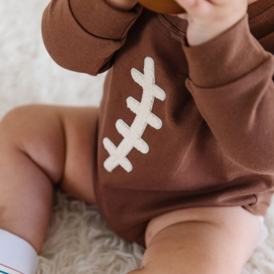 Football Patch Long Sleeve Bubble - Sweet Wink