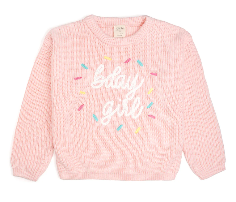 Birthday Girl Sprinkle Knit Sweater - Sweet Wink