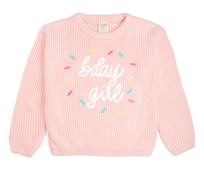 Birthday Girl Sprinkle Knit Sweater - Sweet Wink