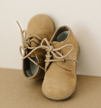 Boy's Nubuck Leather Lace Up Shoe - L'Amour