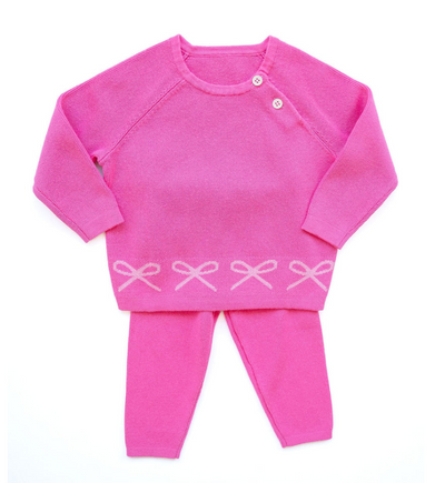 Pink Bows Knit Set - Ruth and Ralph