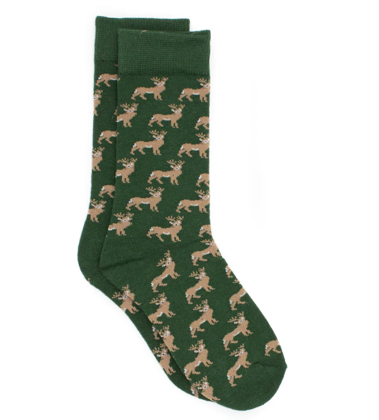 Boys Whitetail Deer Socks - Properly Tied