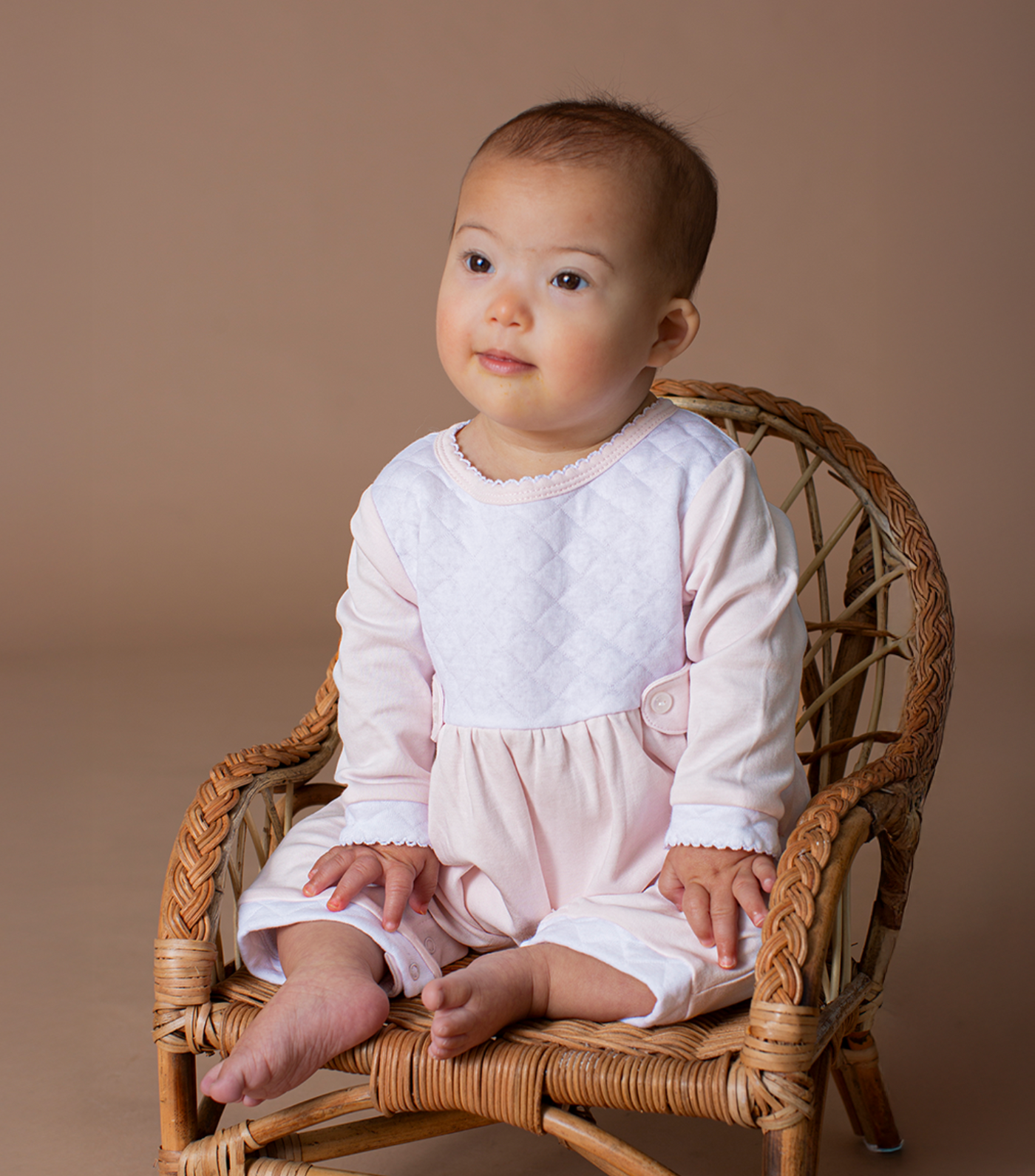 Pink Jacquard Romper - Paty