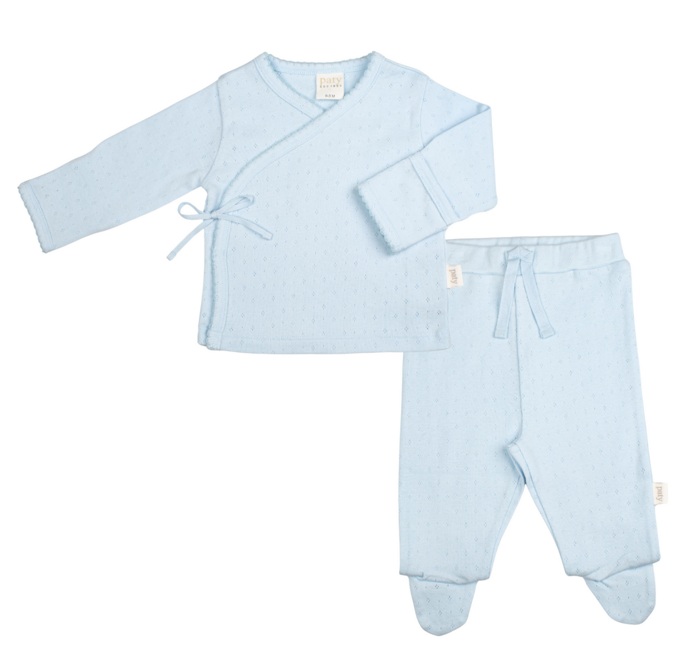 Blue Kimono Pointelle Set - Paty