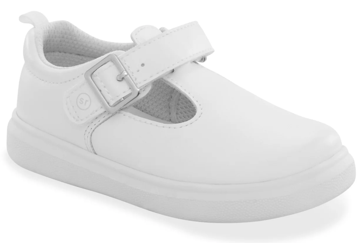 White T-Strap Mary Jane - stride rite