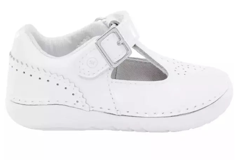 White Patent Lucianne T-Strap Mary Janes - stride rite
