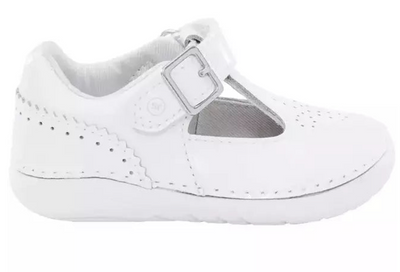 White Patent Lucianne T-Strap Mary Janes - stride rite